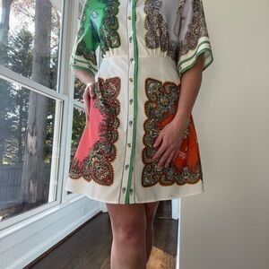 Vestique Multicolor Paisley Mini Dress